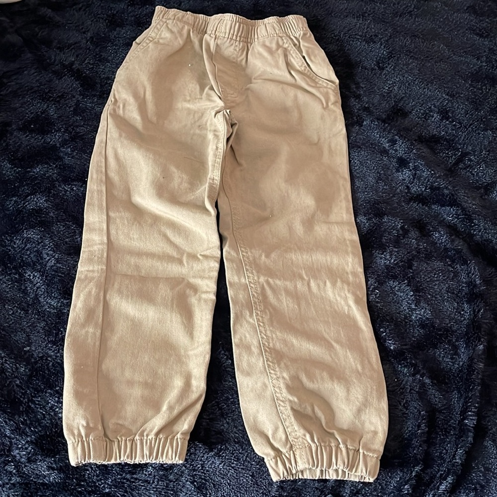 NAUTICA Boys 5 Beige/Tan Casual Dress Pants Denim  Front/Back Pockets Preppy